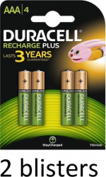 Duracell AAA Rechargeable plus 8-pack