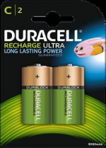 Duracell C Rechargeable 2-pack