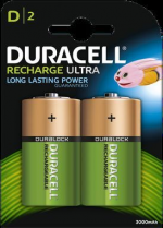 Duracell D Rechargeable 2-pack